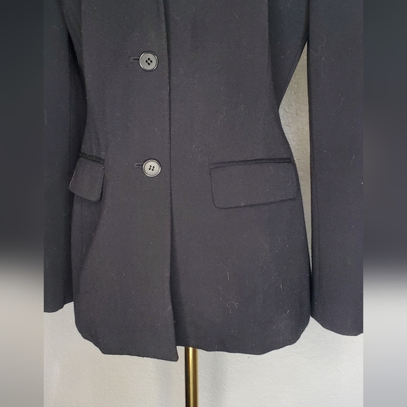The Limited Vintage 3 Button Long Black Blazer Jacket Women's Size Small - Picture 2 of 6